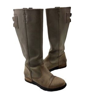 Sorel Taupe Leather Knee High Boots Size 7